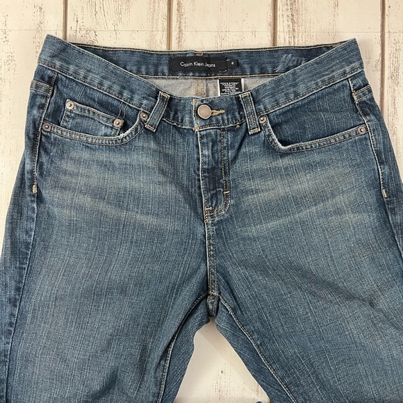 Calvin Klein Women's Flare Jeans Size 6 Boot Cut Wide Leg - Picture 3 of 12